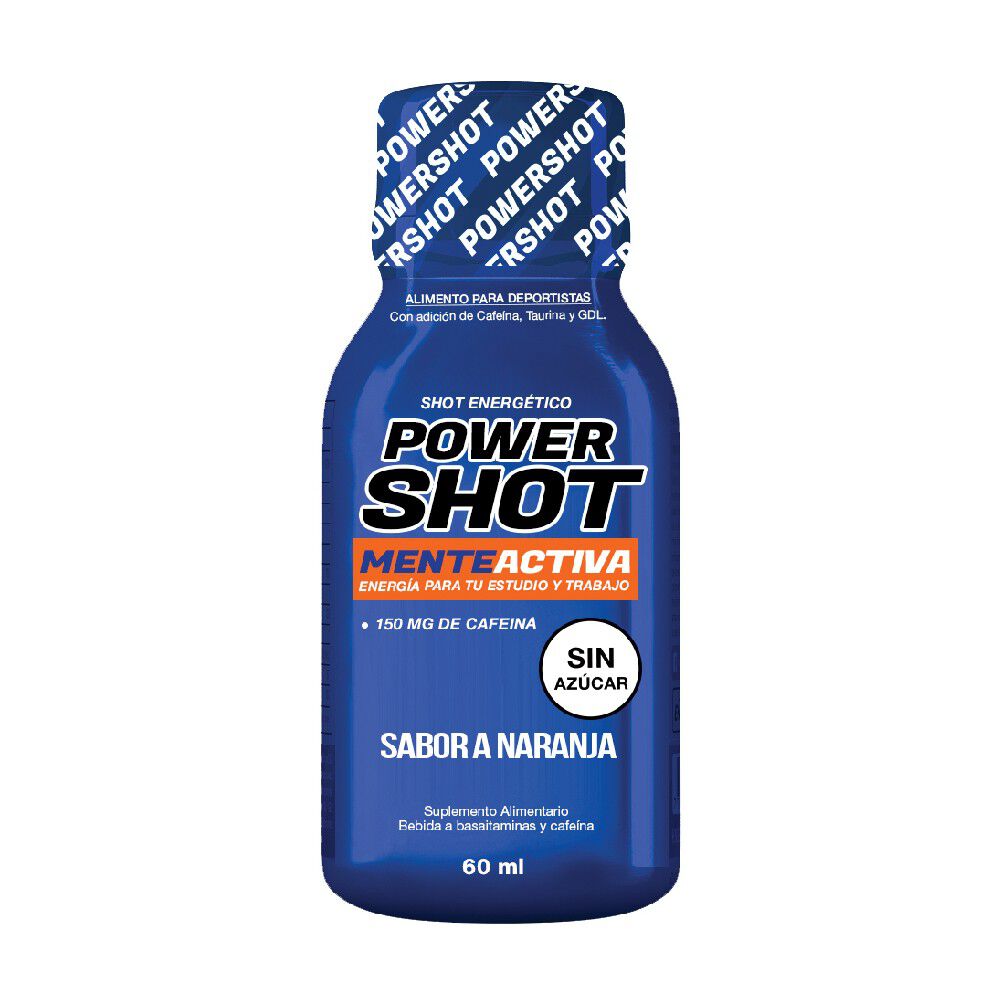 Shot Energ&eacute;tico Mente Activa Sabor Naranja 60 ml image number null