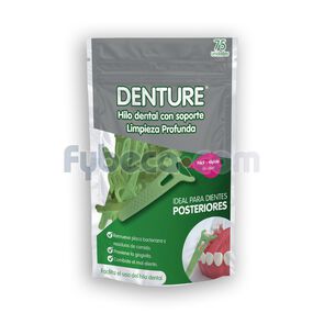 Denture-Hilo-Dental-Dientes-Posteriores-Con-Soporte-X-75-Unidades-imagen