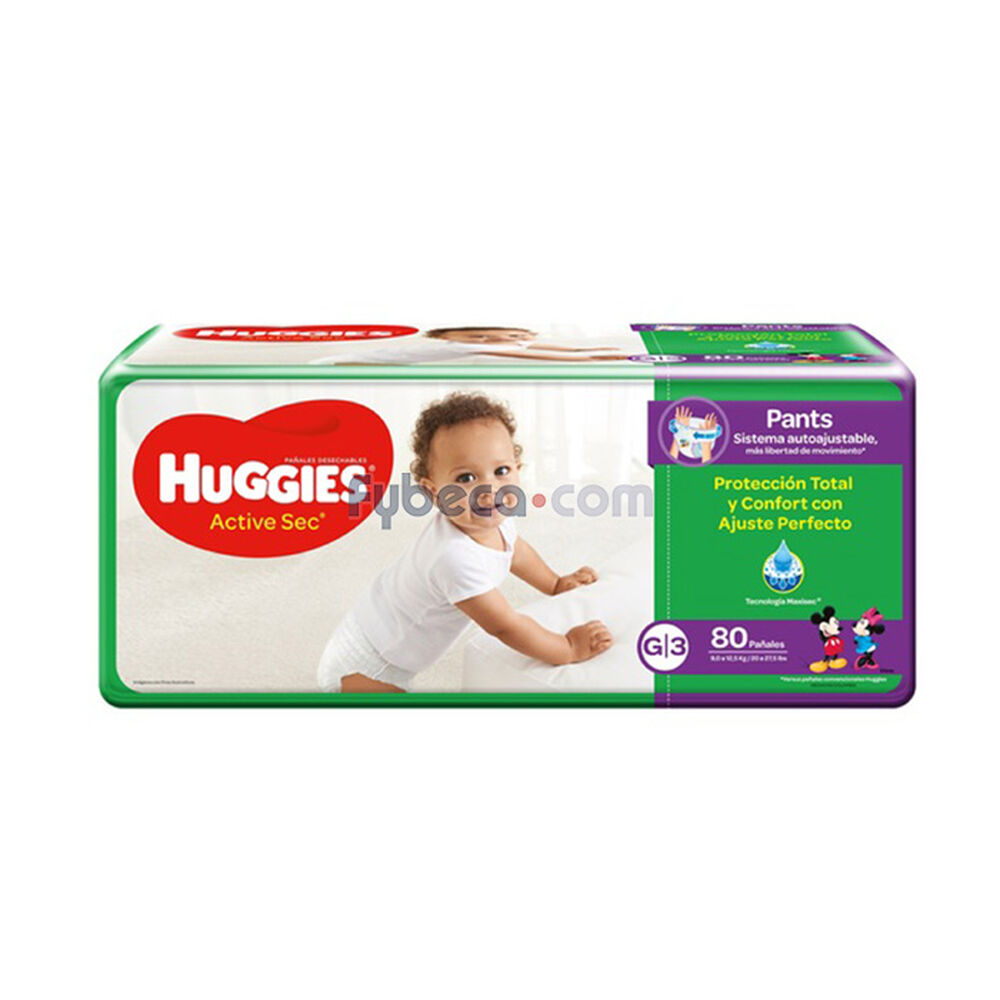 Panales Active Sec Huggies G Paquete Fybeca