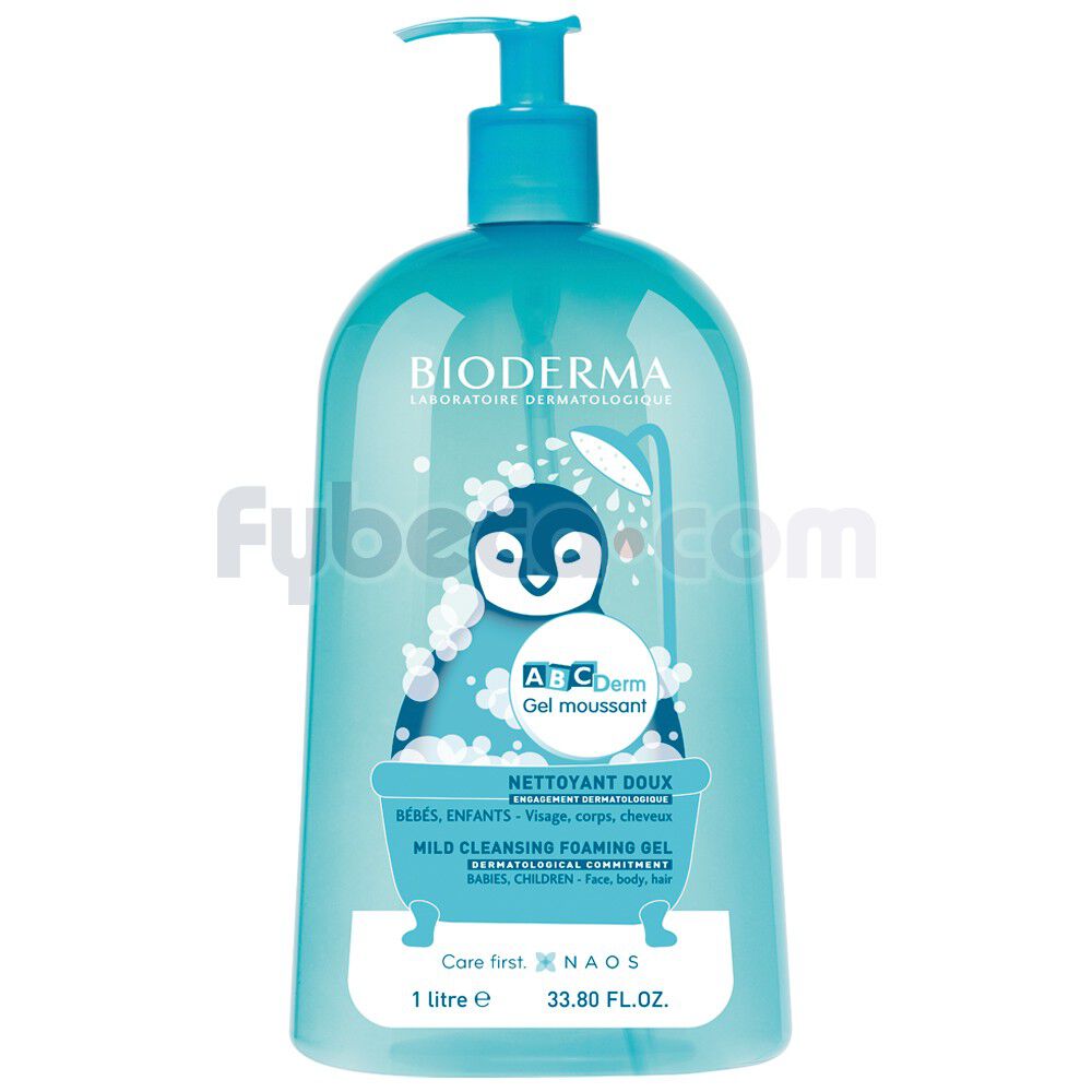 Jabón-Infantil-Abcderm-Gel-Moussant-1-L-Dispensador-Unidad-imagen