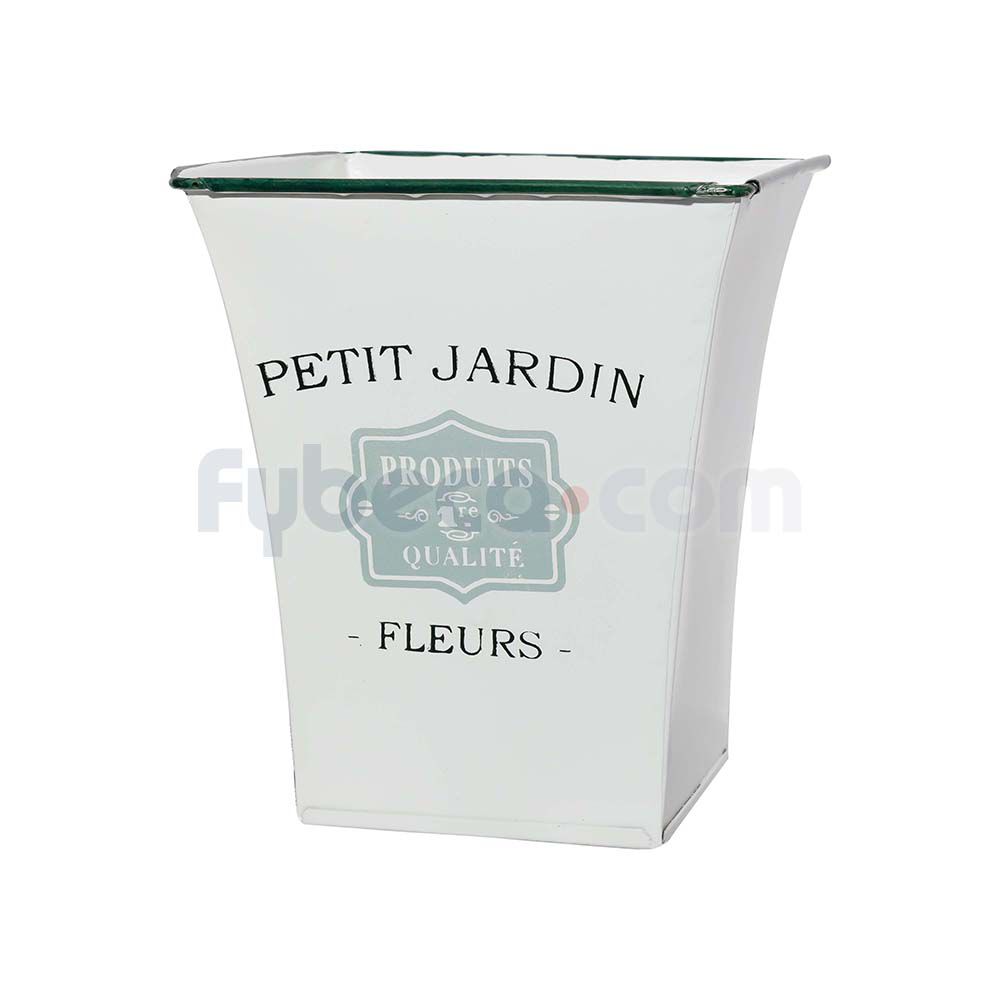 Maceta-De-Metal-Petit-Jardin-Blanca-9-Cm-Unidad-imagen