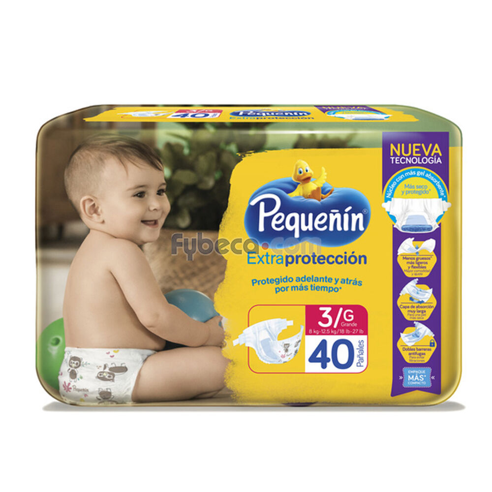 Pañales-Pequeñín-Extra-Protección-G-Paquete-imagen