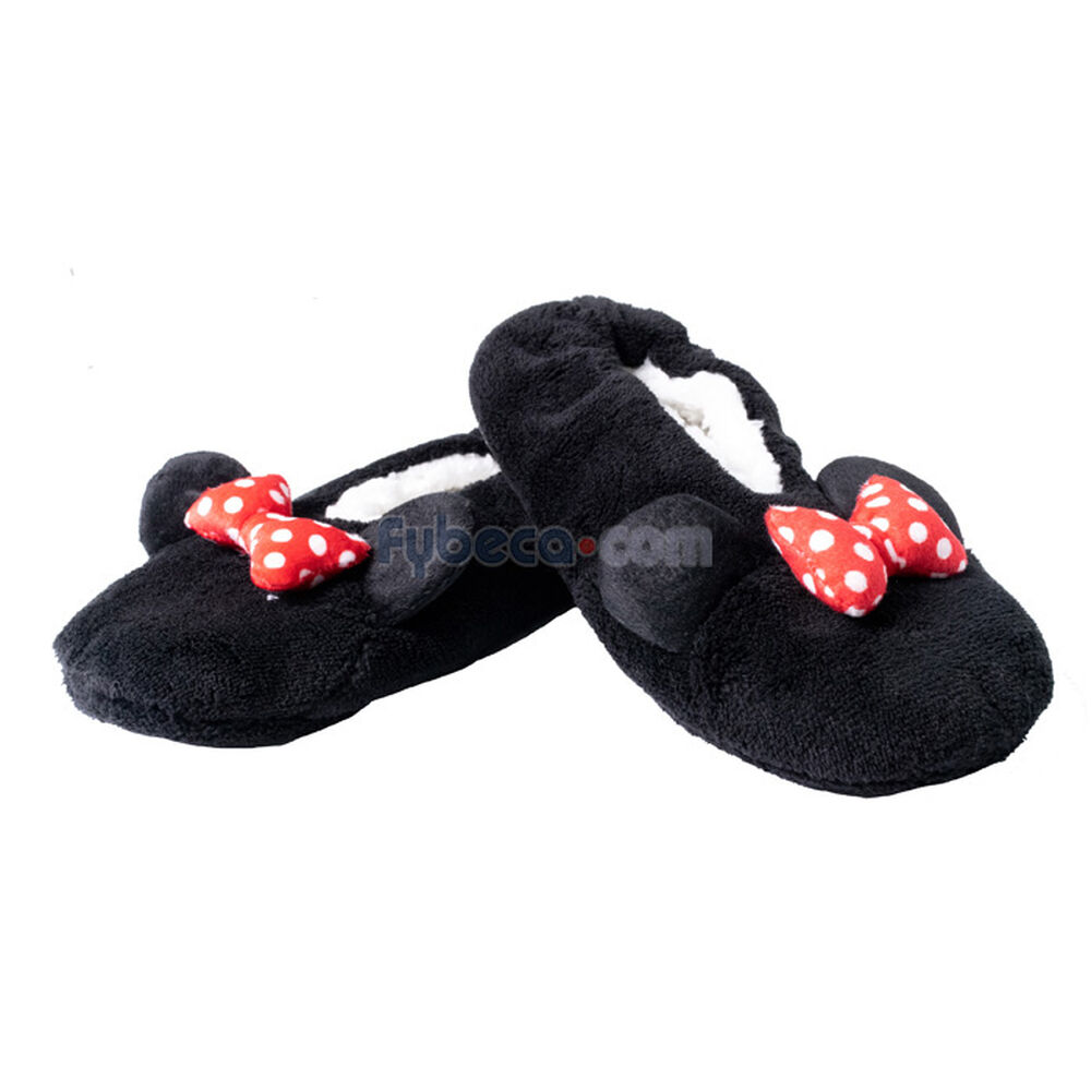 Pantuflas-Roland-Homesocks-Minnie-Antideslizante-Para-Dama-Talla-8-10-Unidad-imagen