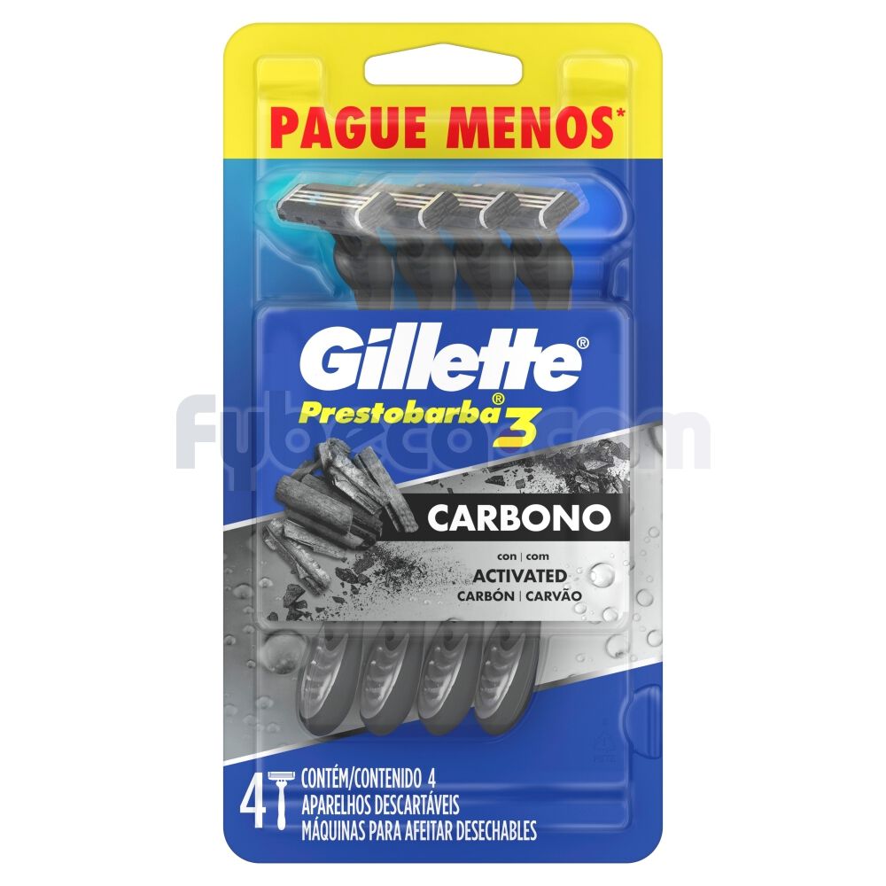 Afeitado-Desechables-Prestobarba-3-Carbono-X4-imagen