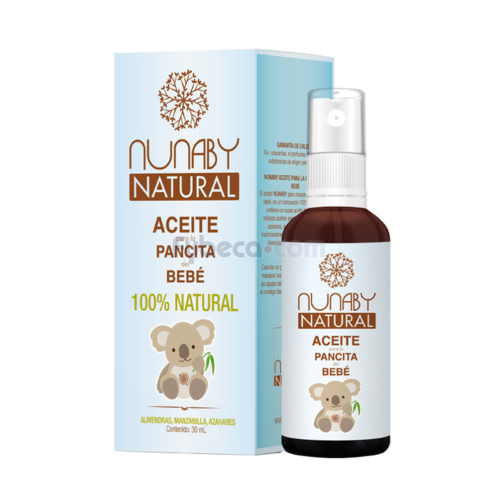 Aceite Para La Pancita Del Bebé Natural 30 Ml Unidad