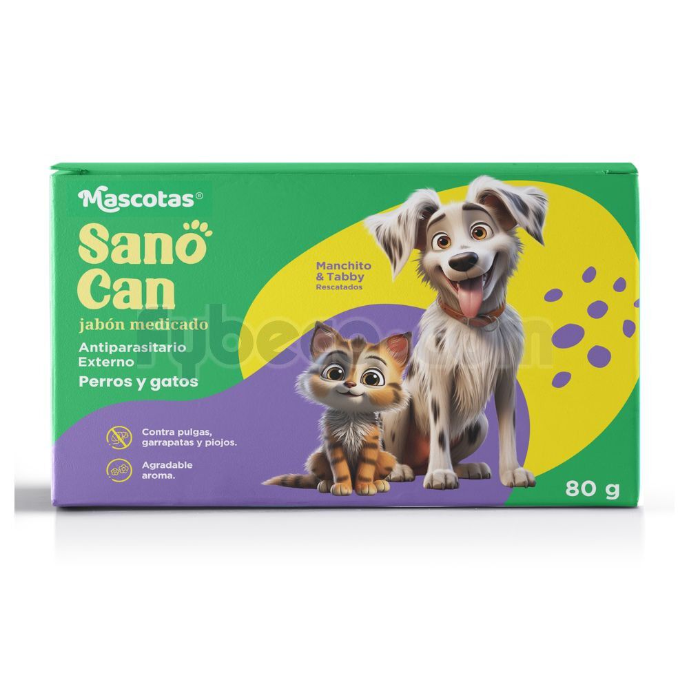 Sano-Can-Jabon-Medicado-Perros-80-G-C/1-imagen