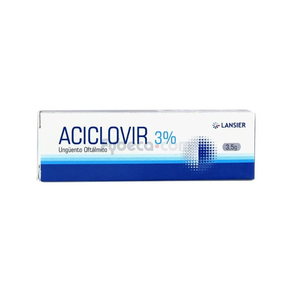 Ungüento Oftálmico Aciclovir 3% 5 G Tubo | Fybeca