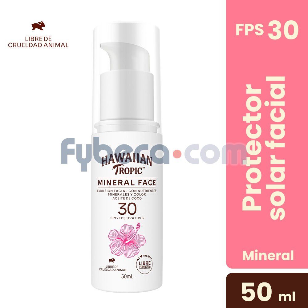 Hawaiian-Tropic-Bloqueador-Mineral-Face-Spf-30-50ml-imagen