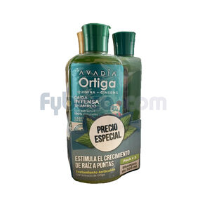 Shampoo-Ortiga-Quinina-y-Ginseng-+-Centella-Y-Té-Verde-Sin-Sal-300-Ml-Paquete-imagen