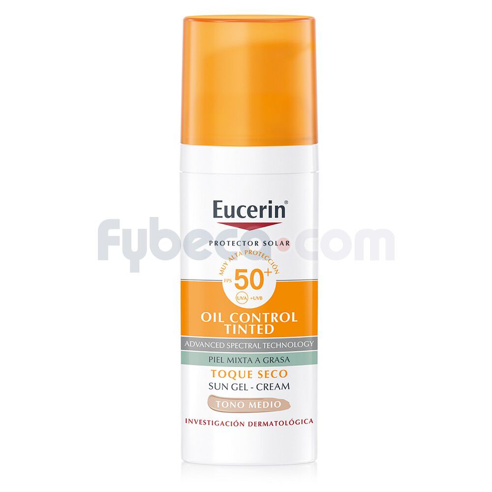 Protector-Solar-Oil-Control-Tinted-Eucerin-Tono-Medio-Fps-50-50-Ml-Unidad-imagen