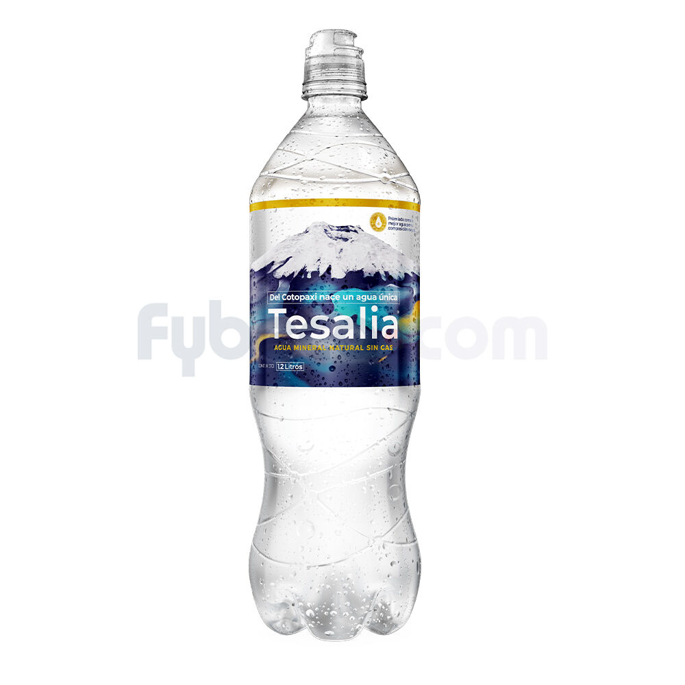 Agua Mineral Natural Sin Gas Tesalia 1.2 Litros Unidad