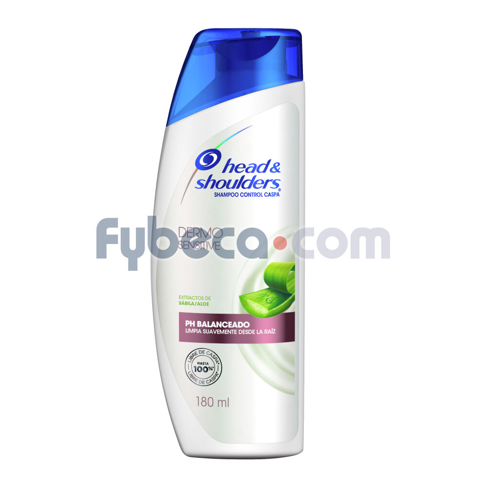 Shampoo-Dermo-Sensitive-Extractos-De-Sábila-180-Ml-Botella-Unidad-imagen