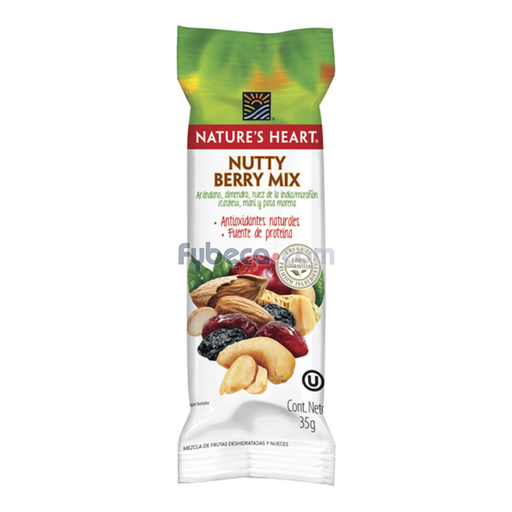 Snack-De-Frutos-Secos-Nature'S-Heart-Nutty-Berry-Mix-35-G-Unidad-imagen