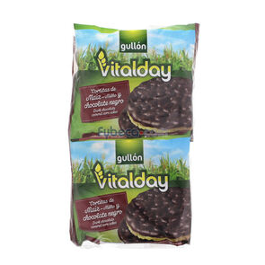 Tortitas-De-Maíz-Vitalday-Con-Chocolate-Negro-100-G-Paquete-Unidad-imagen