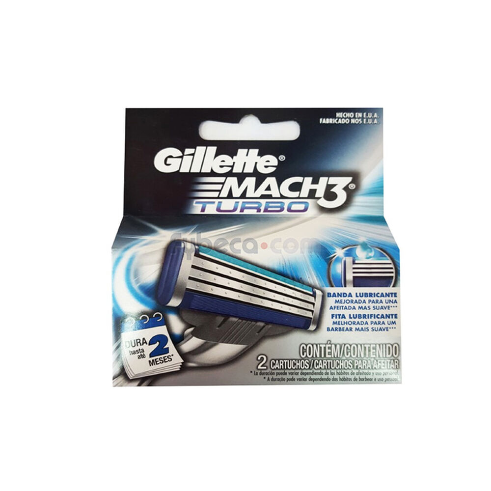 Cartuchos-Para-Afeitadora-Mach-3-Turbo-Unidad-imagen