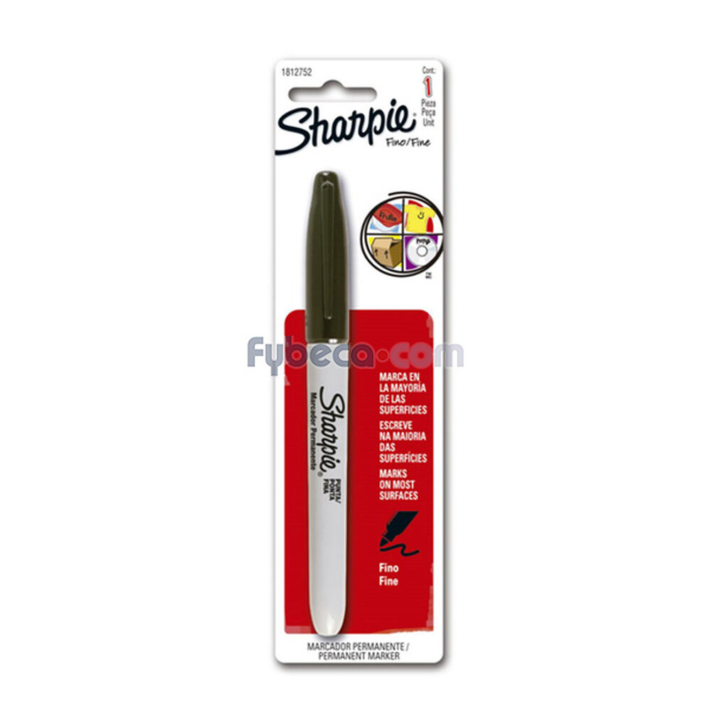 Marcador-Permanente-Sharpie-Negro-Fino-Unidad-imagen