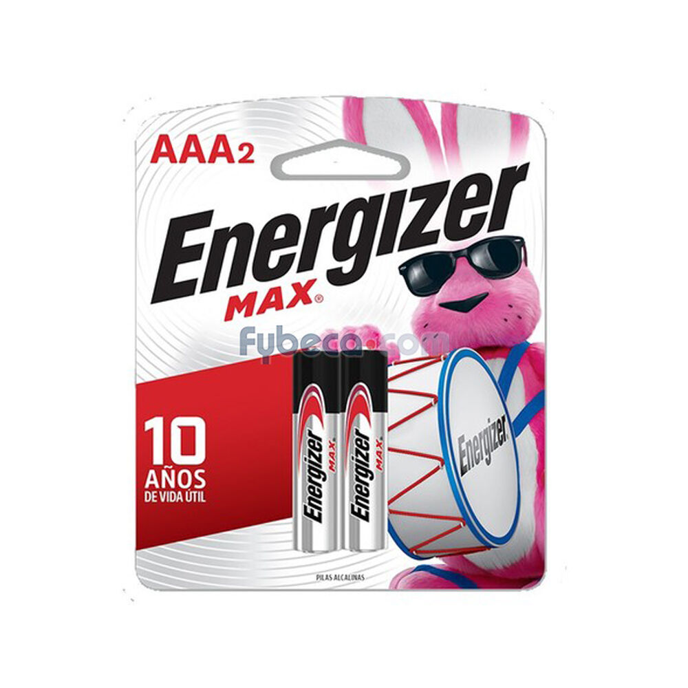 Pilas Alcalinas Energizer Max Aaa2 Paquete