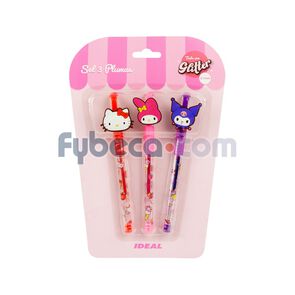 Pluma-Ideal-Glitter-Hello-Kitty-And-Friends-3U-imagen