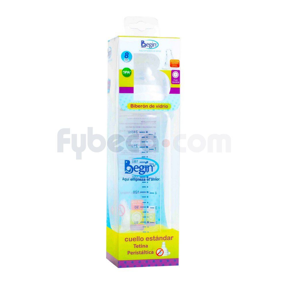 Biberón-Begin-De-Vidrio-8-Oz-Unidad-imagen