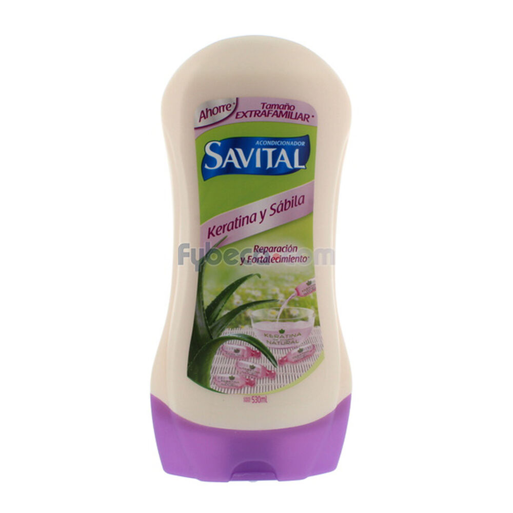 Acondicionador-Savital-Keratina-Y-Sábila-530-Ml-Frasco-imagen