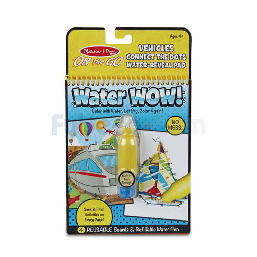 Lápiz-Water-Wow-Connect-The-Dots-Melissa-&-Doug-Vehicles-Unidad-imagen