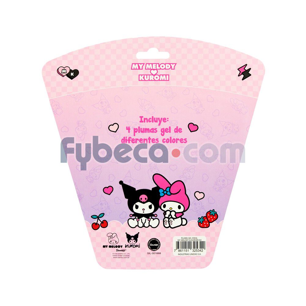 Pluma-Ideal-Gel-My-Melody-And-Kuromi-4U-imagen-2