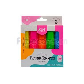 Resaltadores-Kiut-Neon-Caja-X5-557225-imagen