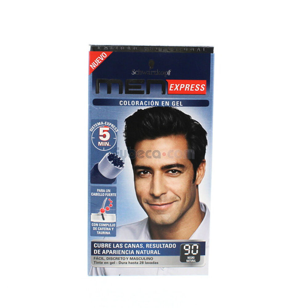 Tinte-Schwarzkopf-Express-Castaño-Medio-90-Hombre-Unidad-imagen