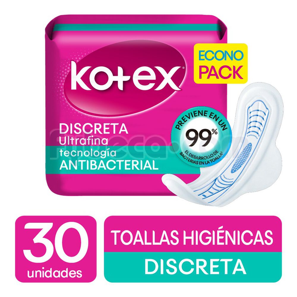 Toallas-Sanitarias-Kotex-Ultrafina-Tela-Con-Alas-Paquete-imagen