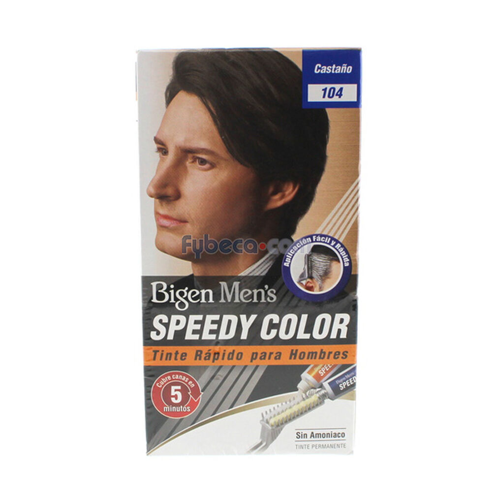 Tinte-Bigen-Men`S-Speedy-Color-Castaño-Oscuro-104-Paquete-imagen