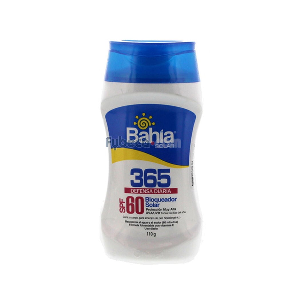 Protector-Solar-Bahía-Spf-60-365-Defensa-Diaria-110-Ml-Frasco-imagen