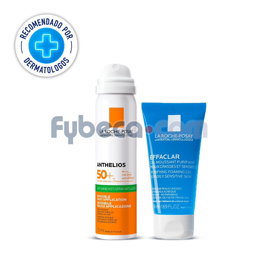 La-Rocheposay-Pack-Anthe-Brume-Visage-75-Ml-Y-Mini-Effa-Gel-Mous-M-50ml-imagen