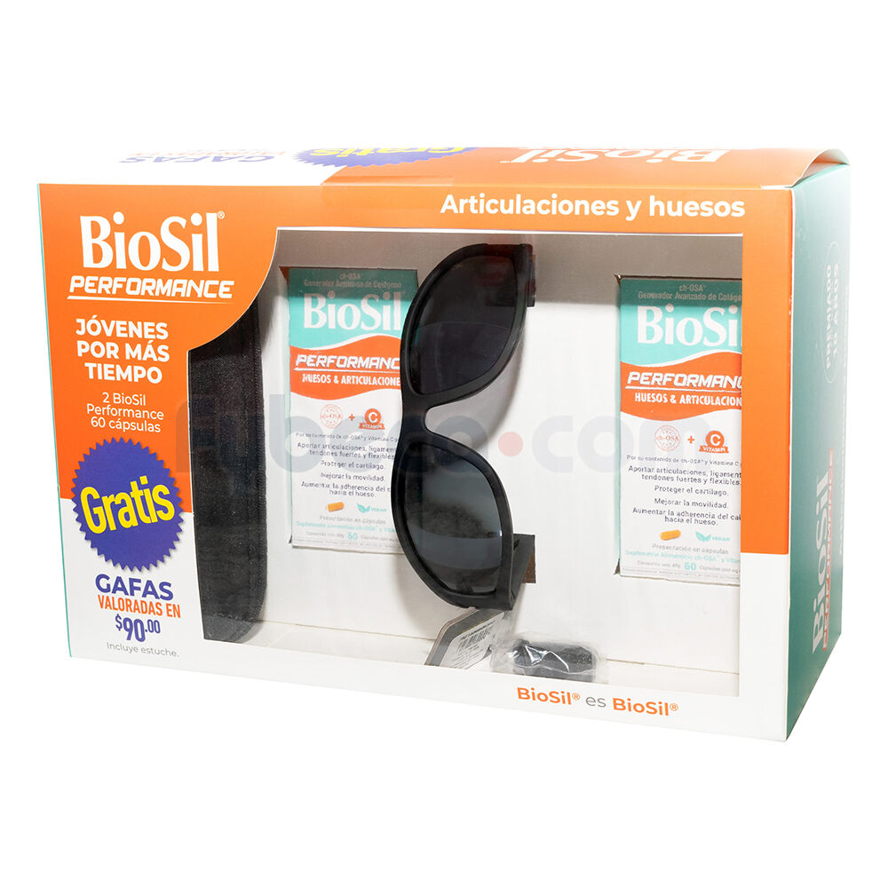 Biosil-Performance-60-Caps-Pack-X-2-+-Gafas-Deportivas-imagen