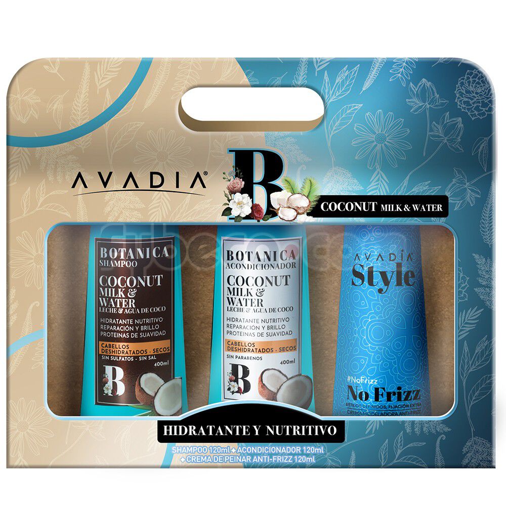 Set-Capilar-Avadia-Botanica-Coconut-Milk-&-Water-Hidratacion-imagen