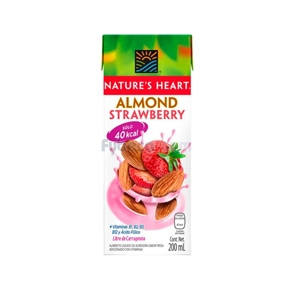 Leche-De-Almendras-Nature'S-Heart-Sabor-A-Fresa-200-Ml-Unidad-imagen