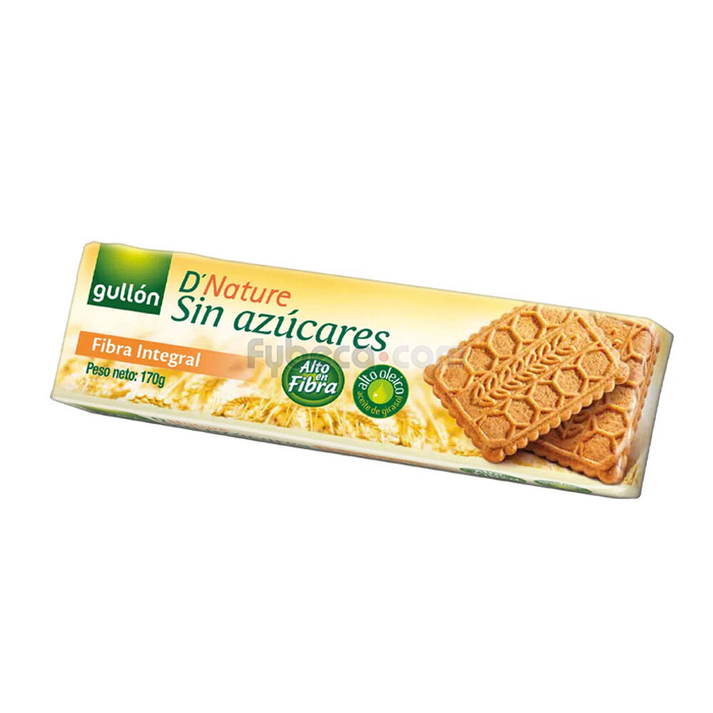 Galletas De Fibra Diet Nature Fibra Integral Sin Azúcares 170 G Paquete  Unidad