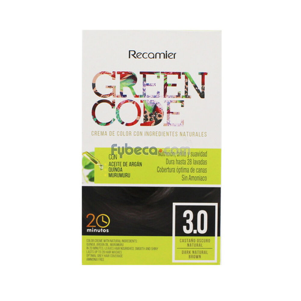 TinteParaCabelloGreenCode3.050GCaja