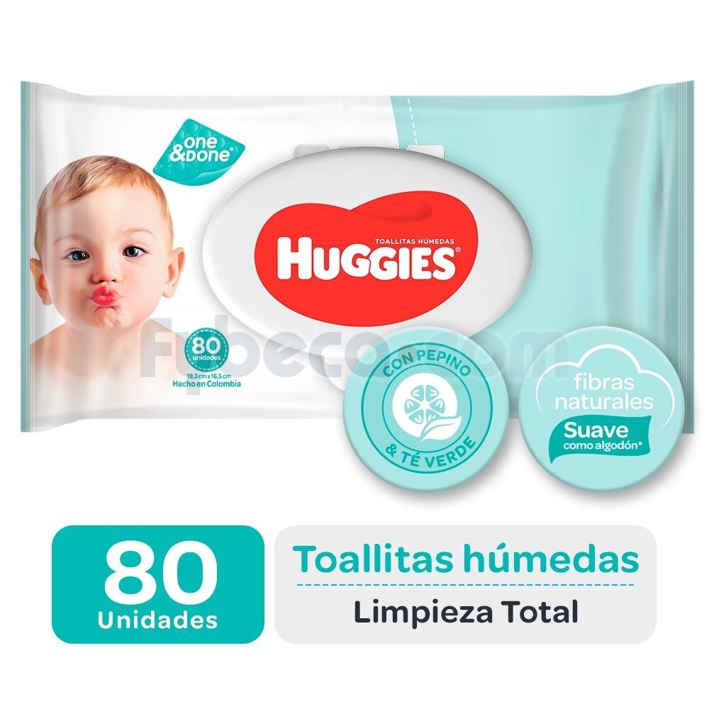 Pañitos Húmedos Huggies One And Done 80 Unidades Fybeca