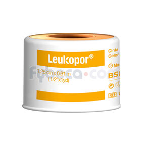 ESPARADRAPO-MICROPOROSO-LEUKOPOR-COLOR-PIEL-1/2-X1YDA-imagen