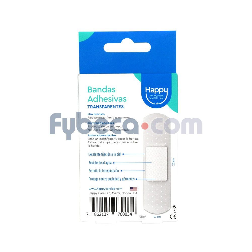 Banditas-Happy-Care-Transparentes-X-20-Unds-imagen-3