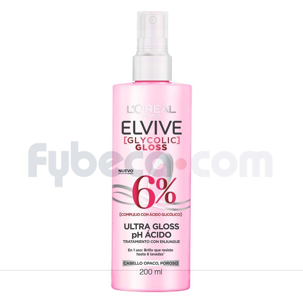 Tratamiento-cuidado-capital-Acidifier-Loreal-Paris-Elvive-Glycolic-Gloss-200Ml-imagen