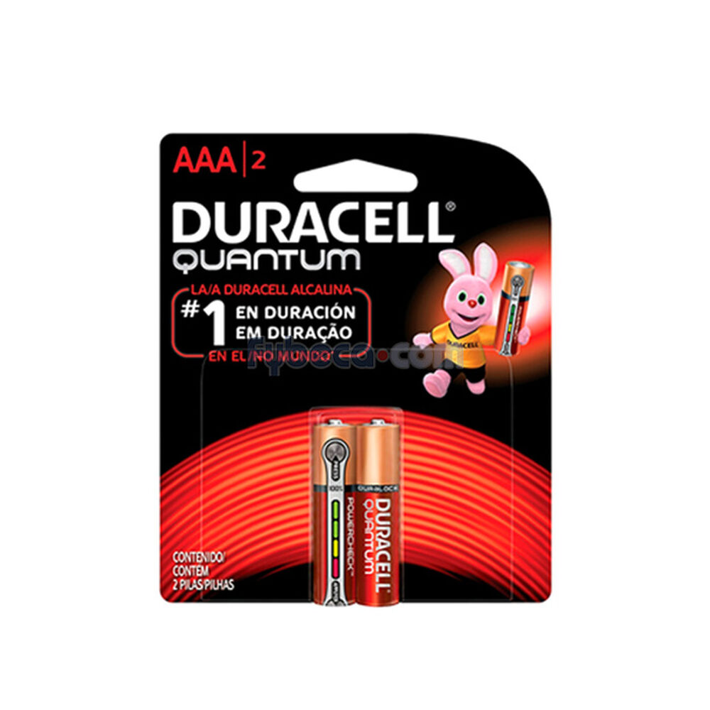 Pilas Alcalinas Duracell Quantum Aaa2 Paquete