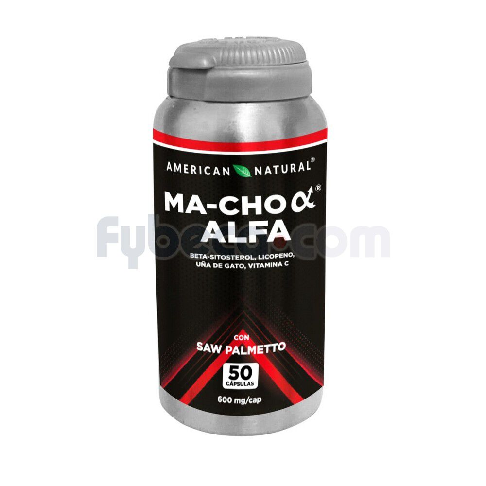 Macho-Alfa-American-Natural-600-Mg-Caps-F/50-imagen