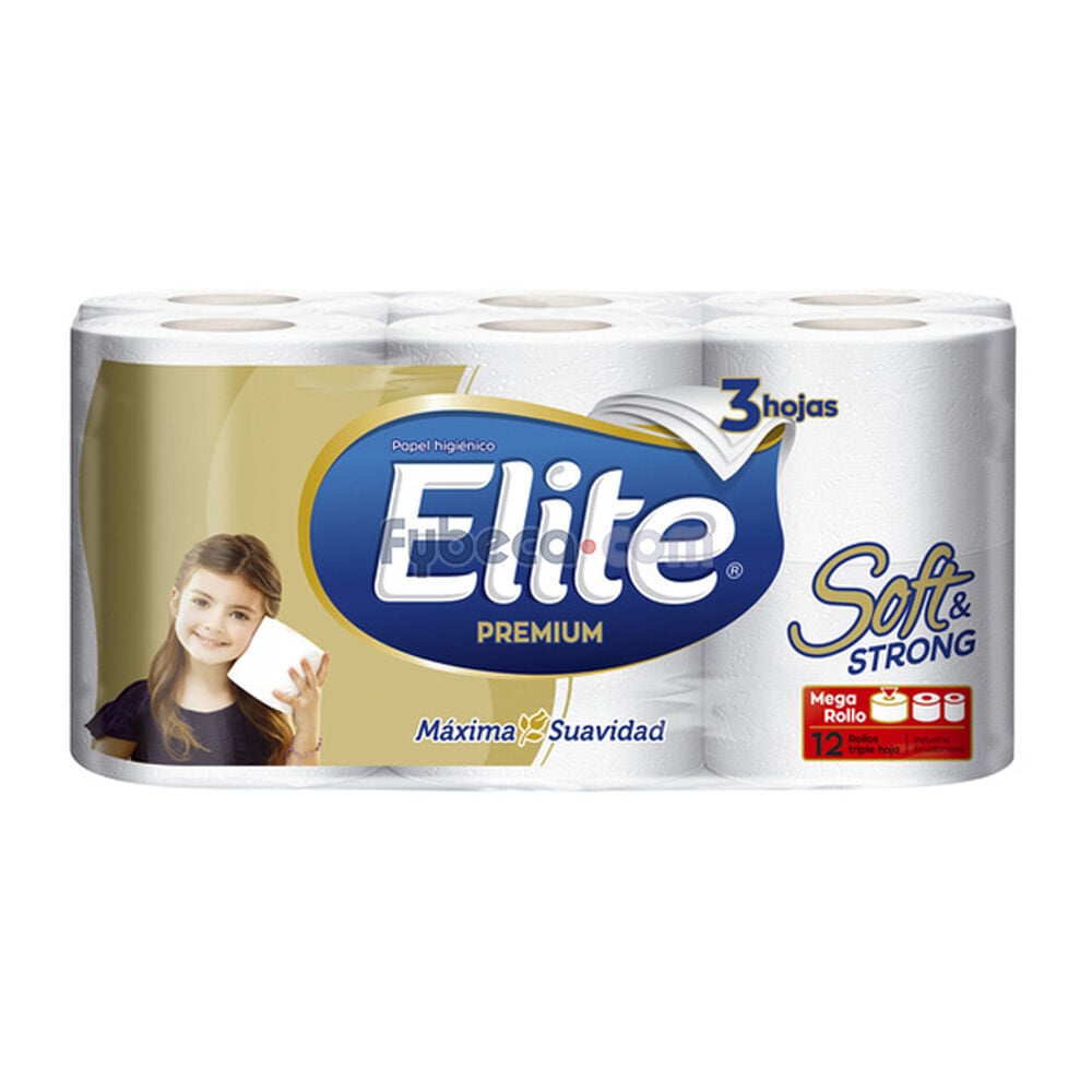 Papel-Higiénico-Elite-Premium-Soft-and-Strong-Megarollo-12-Rollos-Paquete-imagen