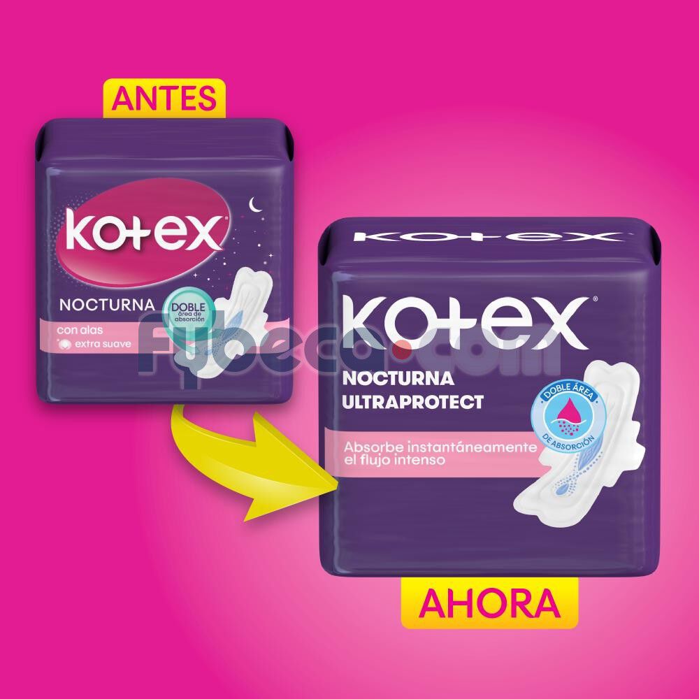 Toallas-Higi&eacute;nicas-Kotex-Nocturna-Ultraprotect-8-Un-imagen-2