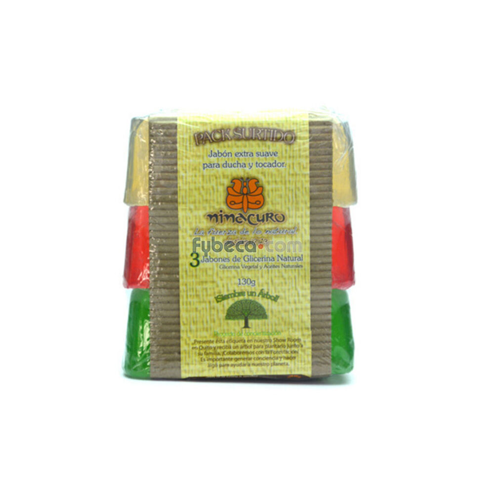Jabón-Ninacuro-De-Glicerina-Tripack-Surtido-Paquete-imagen
