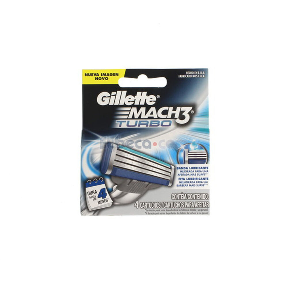 Repuestos-Gillette-Mach-3-Turbo-Paquete-imagen