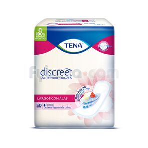 Protectores-Tena-Mujer-Discreet-Largos-Con-Alas-Paquete-imagen