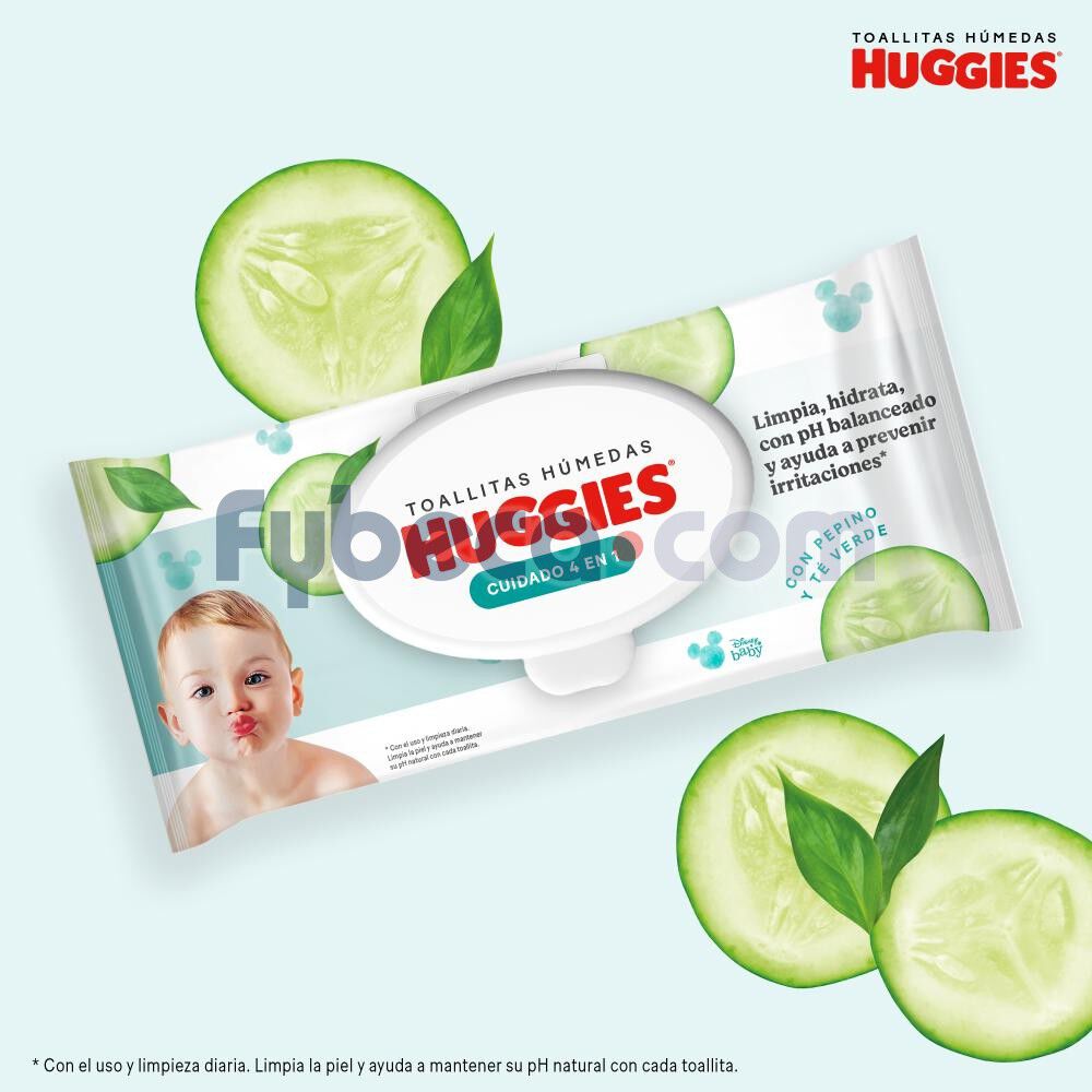 Toallitas-H&uacute;medas-Huggies-Cuidado-4-en-1-Desechables-240-Un-imagen-3