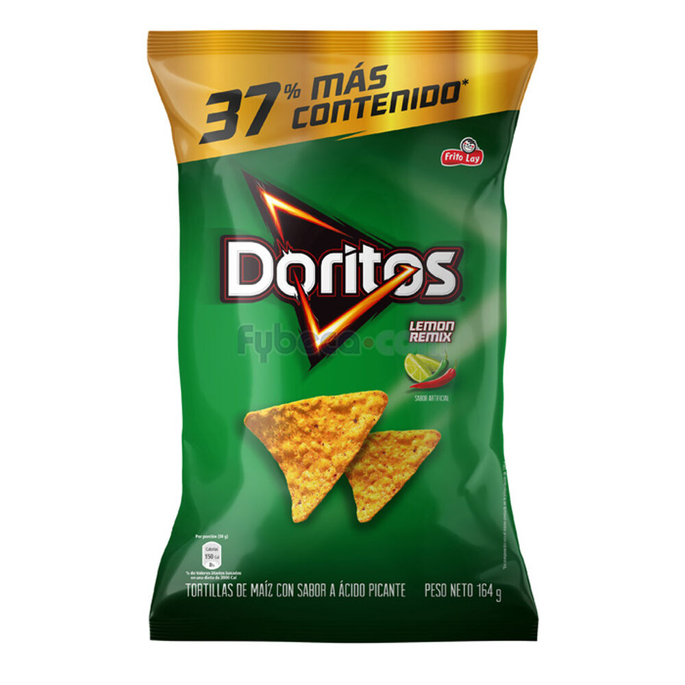 Snack Doritos Limón Remix 164 G Unidad Fybeca